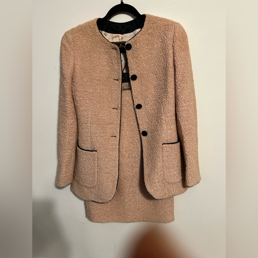 Fendi Boucle Wool Blazer and Skirt Set